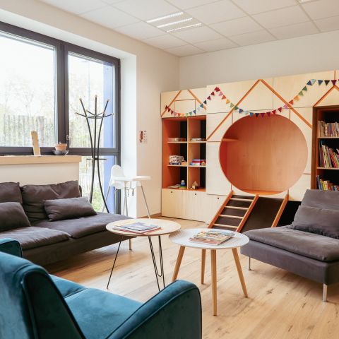 Espace kids et coin chill pour se poser confortablement